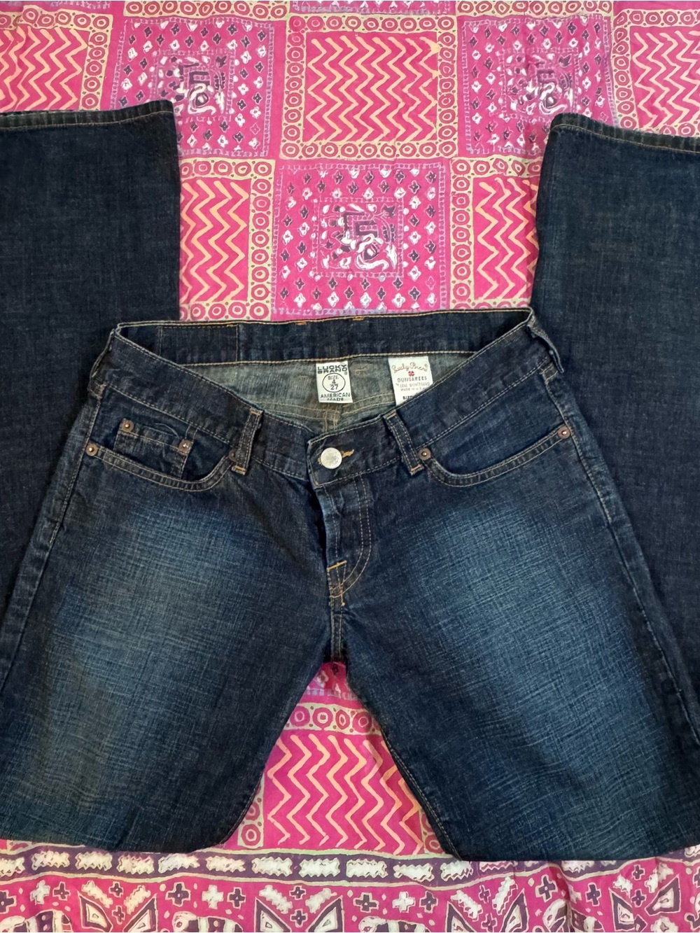 Vintage Lucky Brand Maggie Jean Dark Blue Boot Cut Women's Jeans